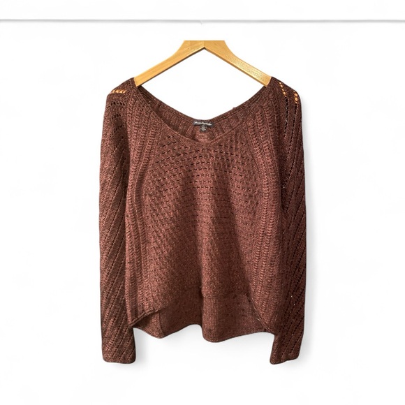 AE Cozy Plum Knit Sweater - Picture 2 of 3